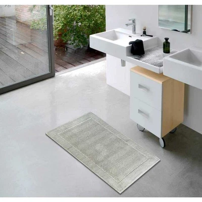 etérea Duschvorleger Badteppich Badvorleger Egelsbach Türkis Grau Blau Rosa - Bild 1 von 2