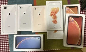iPhone Box Lot Of 8 Boxes, All Have Inserts 8,8+,XR,8,6S,6S+,XR,XR - Photo 1 sur 4