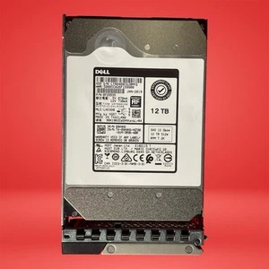 Dell 12TB 7200RPM 3.5" NL SAS 12Gb/s Enterprise HDD HUH721212AL5200 9HXK6 - Afbeelding 1 van 2