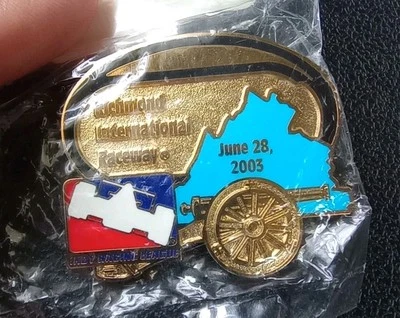 2003 Indy Race League Richmond International Speedway Hat / Lapel Pin New - Image 1 of 4
