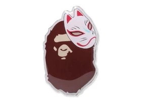 BAPE Japanese Fox Mask Pin Brand New AUTHENTIC - Picture 1 of 2