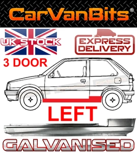 PARA NISSAN MICRA K10 3 PUERTAS 82-92 CARROCERÍA REPARACIÓN UMBRAL COMPLETO ÓXIDO PANEL EXTERIOR IZQUIERDO - Imagen 1 de 4