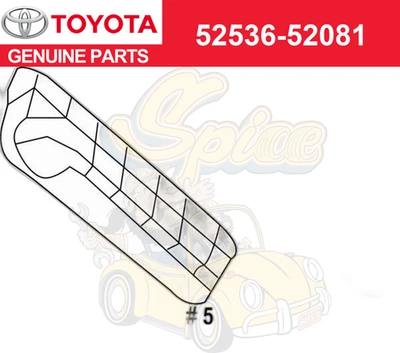 Retenedor lateral parachoques delantero izquierdo genuino Toyota 52536-52081 2012-2014 Yaris Foto 1 de 2