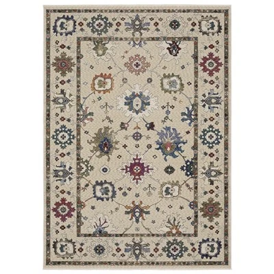 Oriental Weavers Hastings Area Rug HA01W Casual Ivory Classic Medallion — 第 1/3 张图片