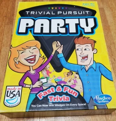 Trivial Pursuit Party Board 2013 Game Hasbro Made In USA  - Image 1 of 4