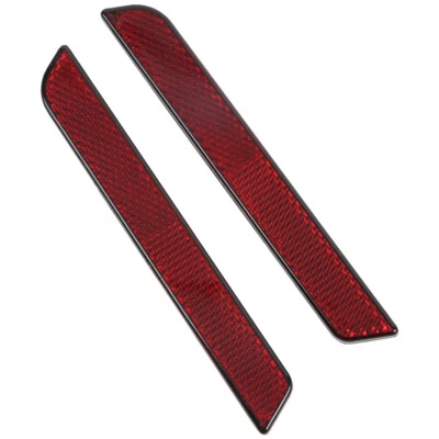 Red Reflectors For Harley Touring Road King 1994-2013 Saddlebag Latch Visibility - Image 1 of 4