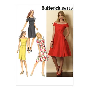 Butterick Easy SEWING PATTERN B6129 Misses & Misses Petite Dress 6-14 Or 14-22 - Picture 1 of 7
