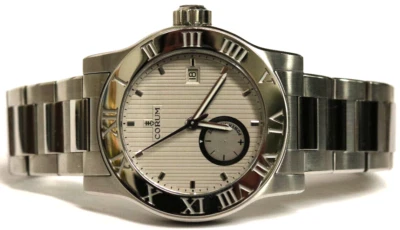 Reloj suizo Corum Romulus de acero para hombre 373 515 20 F101 BA65 42 mm venta al por menor $6,200.00 Foto 1 de 4