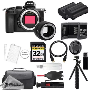 Nikon Z5 Camera w/ FTZ II Mount Adapter+32GB+Extra Battery+Tripod- Accessory Kit - Picture 1 of 9