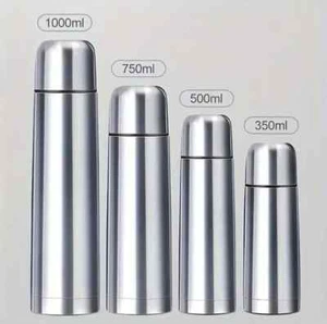 Stainless Steel Vacuum Flask Hot Cold Tea Drink Thermos Camping Travel -NEW - Picture 1 of 2