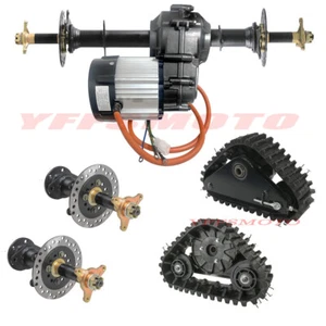 Kit de eje de pista para moto de nieve para cortadora de césped UTV ATV 48V 1000W motor - Imagen 1 de 40