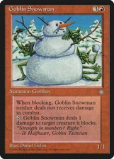 Goblin Snowman  Ice Age MtG LP to NM