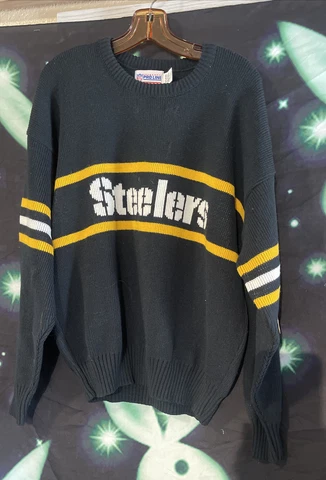 VINTAGE Cliff Engle NFL Steelers Sweater Size Xl Cover