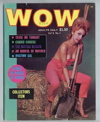 Wow V2#1 Terry Higgins 1963 Jane Brinkman, June Wills 80pg Pinup Magazine M35378 Foto 1 de 2