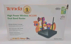 Tenda AC1200 Smart WiFi Router High Speed Dual Band Wireless Internet Router-NEW - Picture 1 of 5