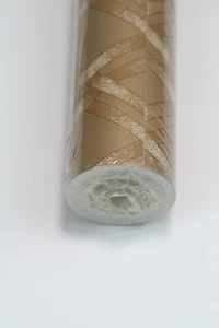 York Wallpaper Double Roll Matte Gold White Diamond Lattice Elegant Contemporary - Picture 1 of 7
