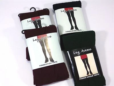 Leg Avenue Fashion Opaque Tights Style 7666 One Size 90-160 lbs 2COLORS - Image 1 of 3