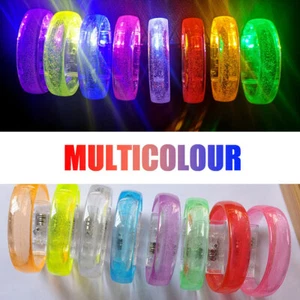 1Pc LED Bracelets Glow In Dark Light Up Halloween Luminous Party Supplies - Picture 1 of 19