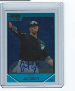 2007 BOWMAN CHROME AUTOGRAPH JUSTIN JACKSON - Picture 1 of 1