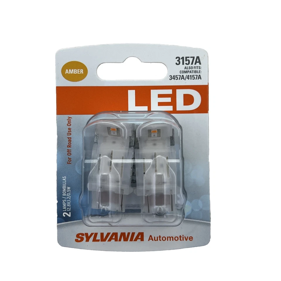 Sylvania 3157A Amber Led Automotive Mini Bulb, Pack Of 2. - Image 1 of 1
