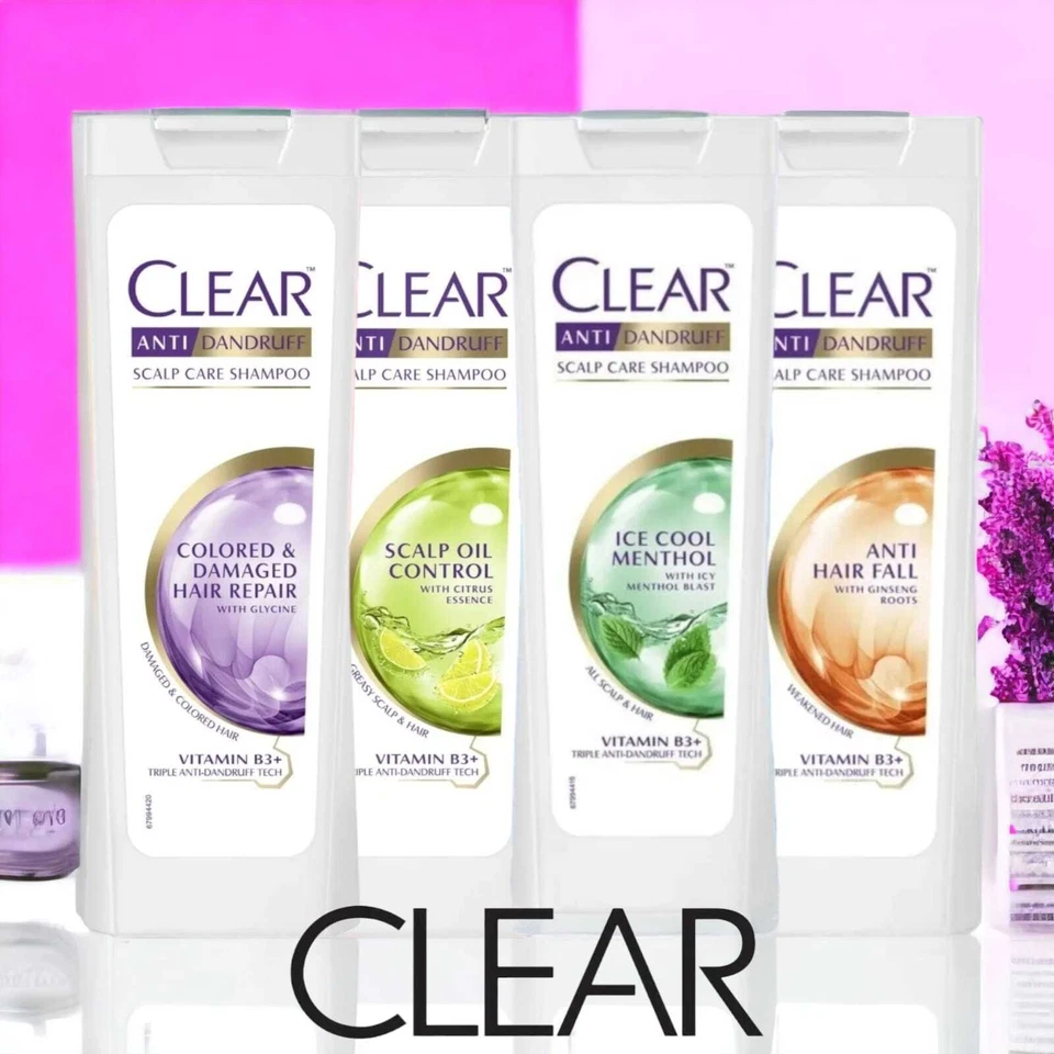 3X CLEAR SCALP CARE Shampoo Bundle Damen Shampoo (3X 400ml) - Bild 1 von 1