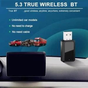 USB BT 5.3 Wireless Car FM Transmitter Aux-Stereo Audio Receiver Adapter/🥇 - Picture 1 of 14