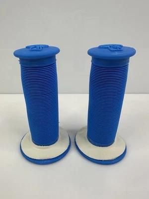 Vintage ODI Mushroom II BMX Racing Freestyle Grips Blue USA NOS HTF - Image 1 of 3