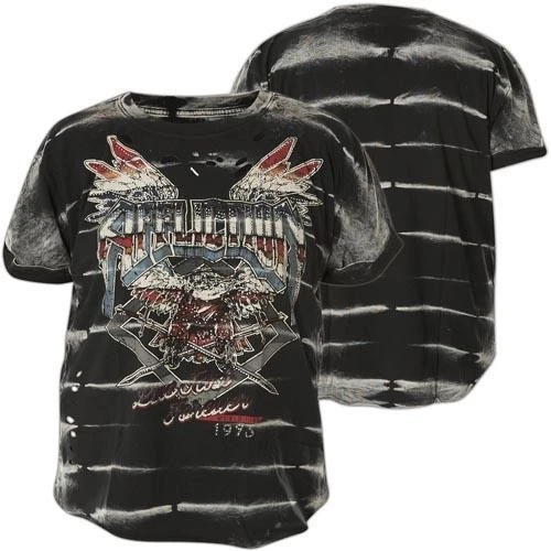 AFFLICTION Damen T-Shirt AC Roadie Schwarz - Bild 1 von 1