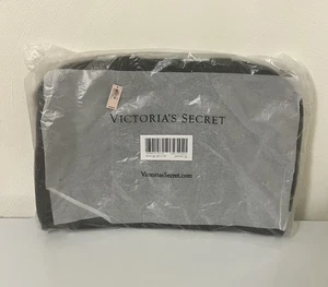 Bolso de Mano Victoria’s Secret VS Logo Grande Fin de Semana Negro con Cremallera / 20”x14 con Estrás - Imagen 1 de 7