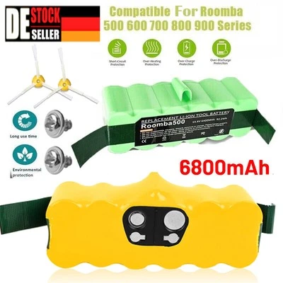 8000mAh Akku Für iRobot Roomba 500 600 700 800 900 580 620 770 Ni-MH / Li-ion DE - Bild 1 von 4