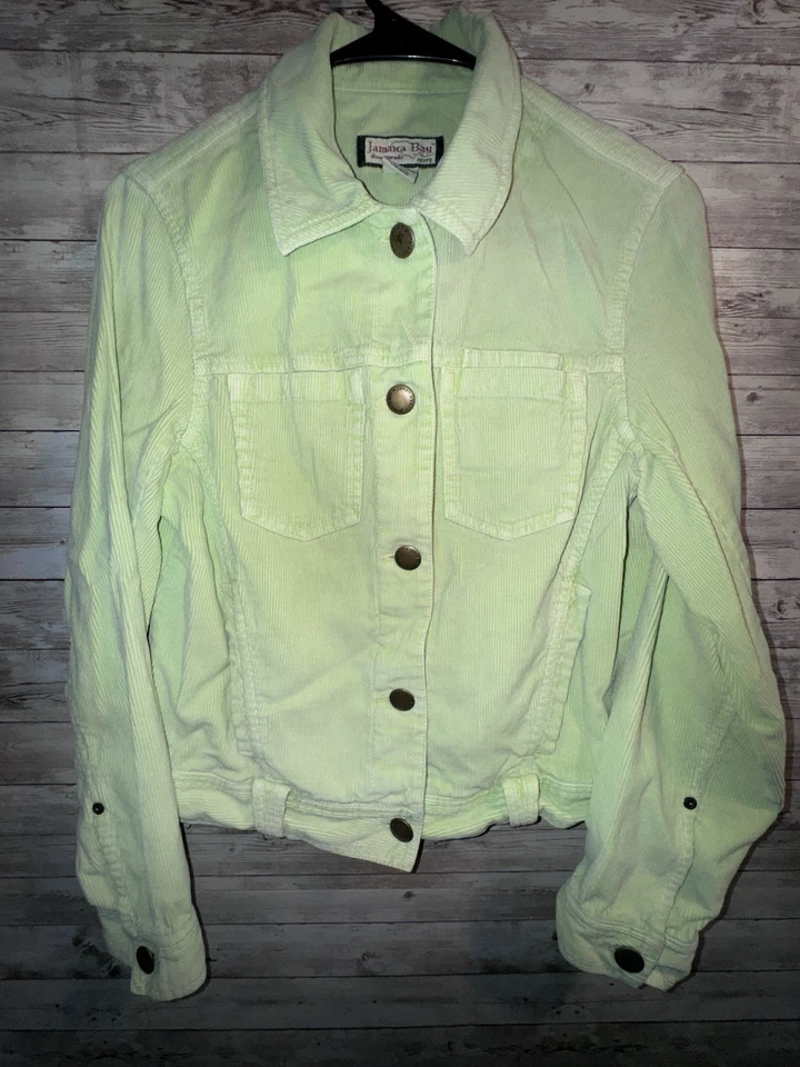Jamaica Bay женская куртка маленький средний лайм зеленый вельвет хорошее состояние товара - Изображение 1 из 4