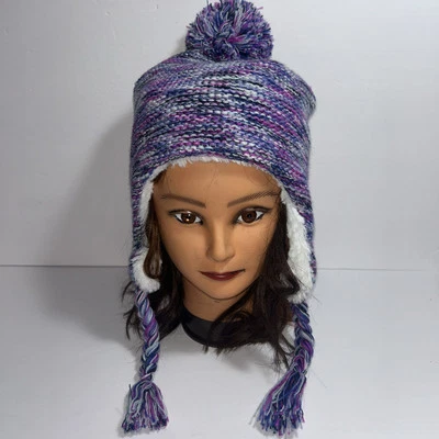 Sombrero de Invierno Elli by Capelli Piel Sintética Niñas S/M Acogedor Cálido Secuencia Púrpura Azul Foto 1 de 4