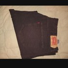 Levi's Brown Straight Denim Jeans Cotton 5-Pocket Design Men's Solid Logo