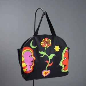 Niki de Saint Phalle Vintage Bag Canvas with Print France 1980s-90s Original - Picture 1 of 7