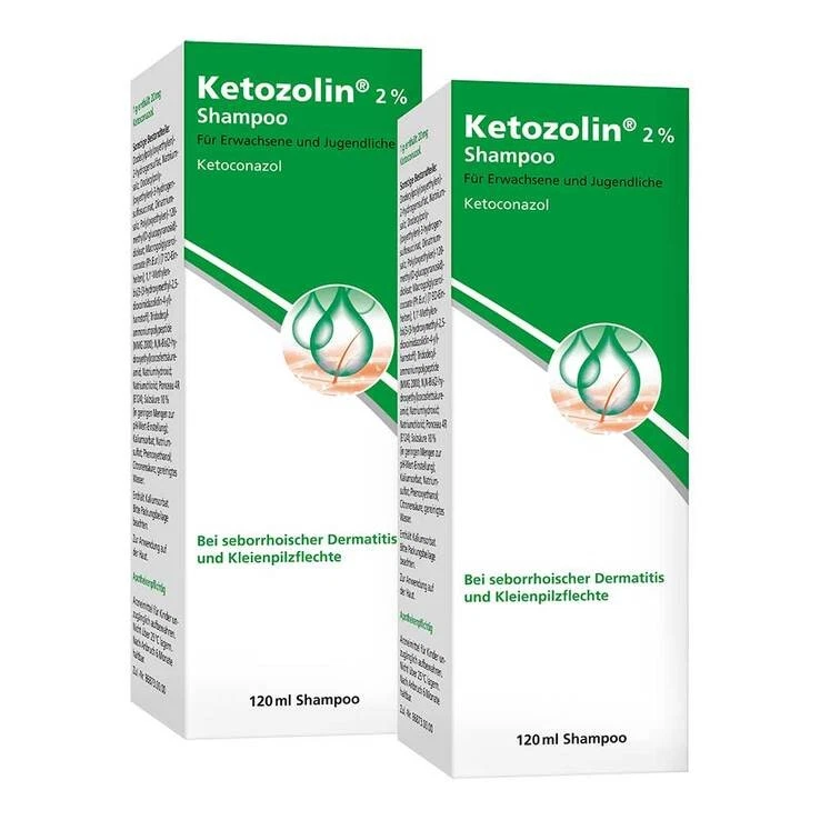 Ketozolin 2 % Shampoo  · 2x120 ml · PZN 08032511 - Bild 1 von 1