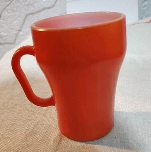 Fire King Coffee Cup/Mug Anchor Hocking Orange D Handle - Picture 1 of 3