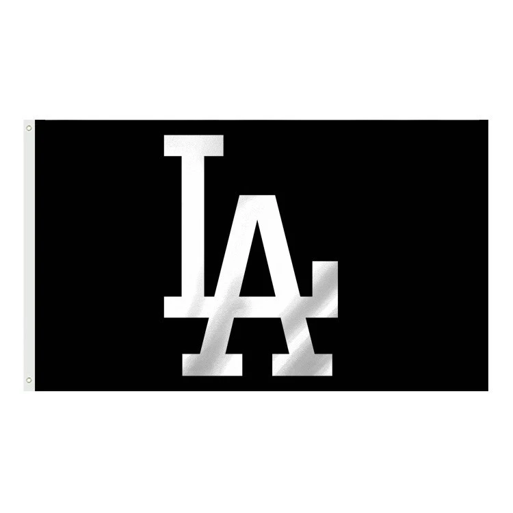 Los Angeles LA Dodgers in Black and White 3x5 Ft Flag Banner ONE SIDED!! - Image 1 of 1