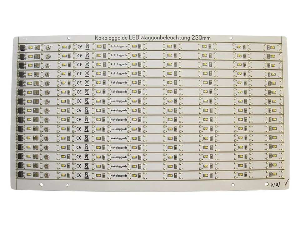SCHÖNWITZ 15 Stück Sparpack LED Waggonbeleuchtung warmweiß H0 N TT