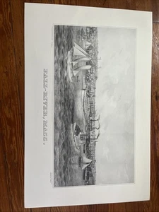 "J P Newell Fall-River, Massachusetts edición limitada litografiado 22"" X 34""" - Imagen 1 de 9