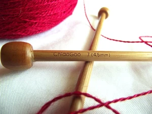 Agujas de tejer ChiaoGoo 7 pulgadas Moso Bambú Pátina Oscura SP MPN 1007 - Imagen 1 de 3