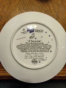 "A Time To Love" von Sandra Kuck 1989 March of Dimes RECO Knowles Sammelteller - Bild 1 von 2