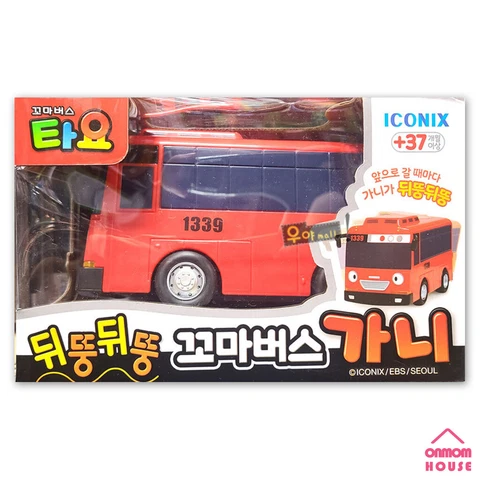 Tayo The Little Bus Waddle Waddle GANI Friction Gear Car Toy TV Animation Cover