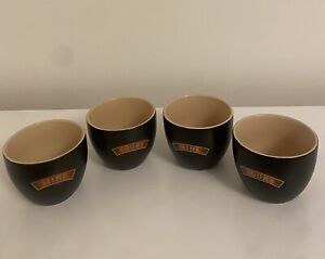 Bailey's Irish Cream MINE and YOURS Ceramic Cups Mugs Bowls Espresso SET OF 4