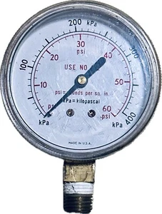 USA • Manometer 3" DIAL • 60 PSI • 400 kPa • Manometer - Bild 1 von 7