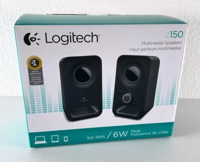 Logitech Z150 Multimedia Speakers - NEW - Black 980000802 - Image 1 of 4