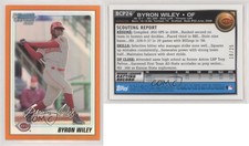 2010 Bowman Chrome Prospects Orange Refractor /25 Byron Wiley #BCP24