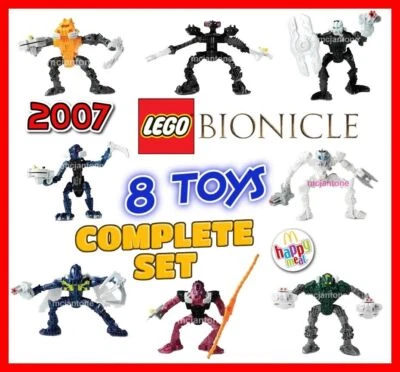JUEGO DE 8 figuras LEGO BIONICLE Matoroan LANZADOR DE DISCOS MIP McDonald's 2007  Foto 1 de 3
