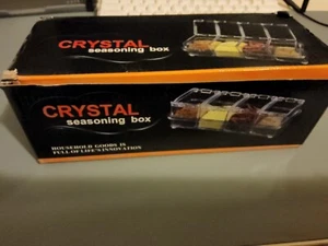 spice containers seasoning box with a size of 4 boxes transparent - Picture 1 of 2