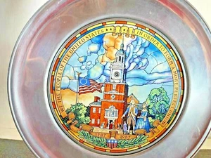Jefferson Pewter US Historical Society "Bicentennial of the Presidency"  Plate - Picture 1 of 3