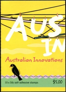 Australian Innovations 2004 folleto de 10 USD 50c estampillas S/A como nuevas - Imagen 1 de 2